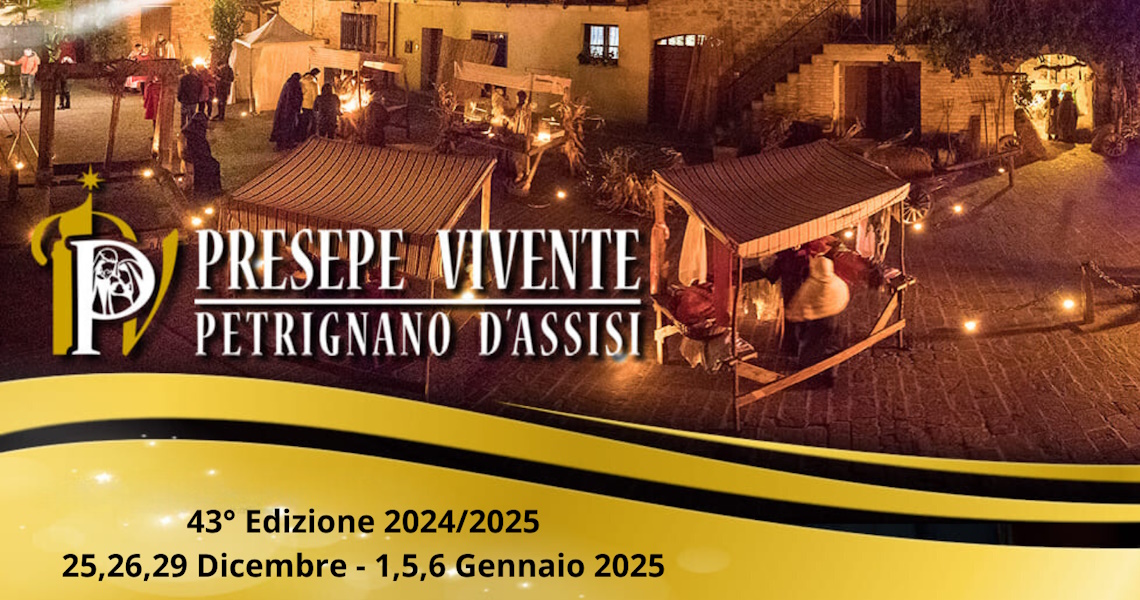 playbill Presepe Vivente di Petrignano di Assisi 2024 - Assisi